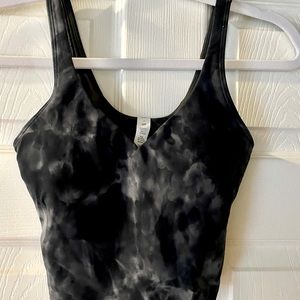 Never worn lululemon sports bra - color black multi.